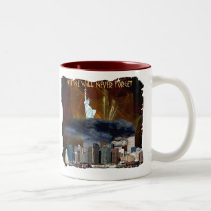 911, die wir nie vergessen zweifarbige tasse