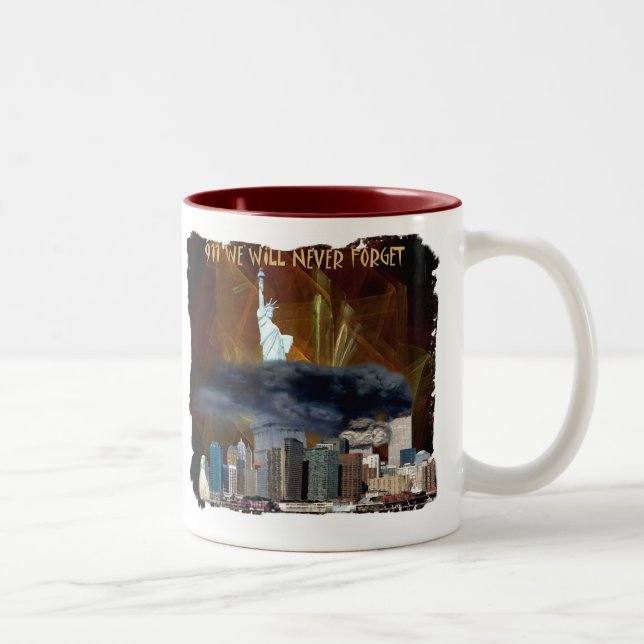 911, die wir nie vergessen zweifarbige tasse (Rechts)