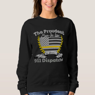 911-Dispatcher-Bekleidung Stolz Schwiegersohn Dünn Sweatshirt