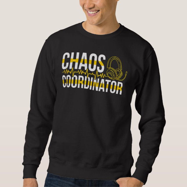 911-Dispatcher  Dispatch uns Flagge Polizei Notfal Sweatshirt (Vorderseite)