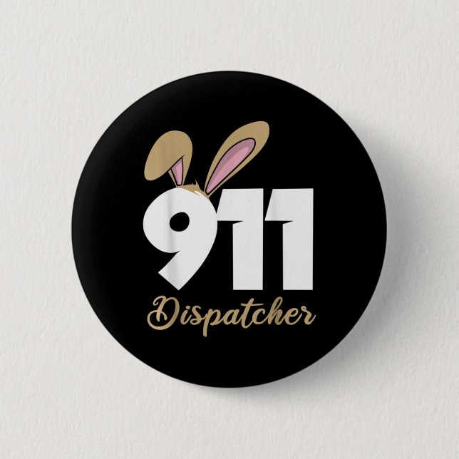 911-Dispatcher-Ostern Pullover Hoodie  Button (Vorderseite)