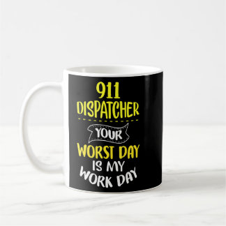 911 Dispatcher Responder Emergency Worker Kaffeetasse
