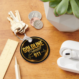 911-Dispatcher-Schlüsselanhänger - GoldLineSquad Schlüsselanhänger