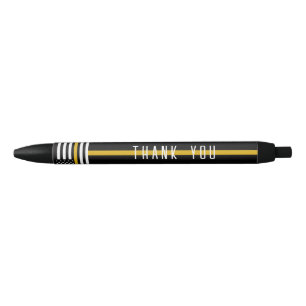 911 Dispatcher USA Flag Thin Gold Line Kugelschreiber