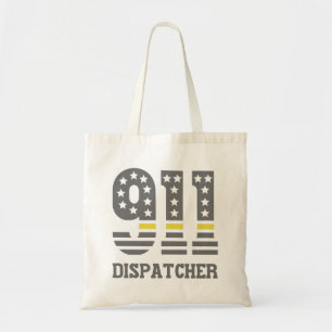 911 Dispatcher USA Flag Thin Yellow Line Emergency Tragetasche