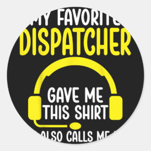 911-Disponenten-Vater - Mein Lieblings- Dispatcher Runder Aufkleber