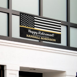 911 Einlösung des Thin-Gold-Line-Happy-Ruhestands  Banner