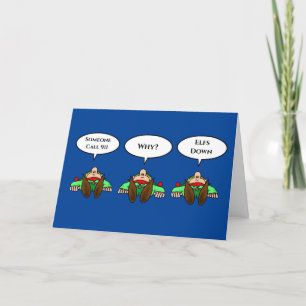 911 Elfes épuisées Carte de Noël