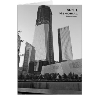 911 Erinnerungs-NYC leere Karte BW8