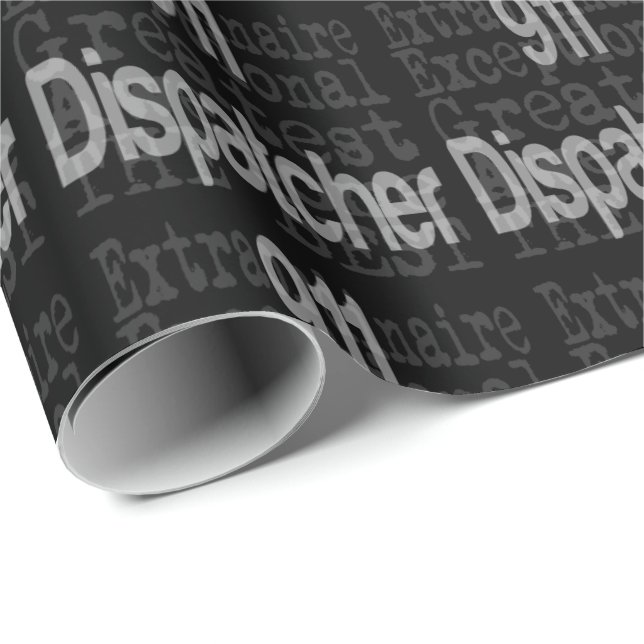 911 Extraordinaire für Dispatcher Geschenkpapier (Rolleneckpunkt)