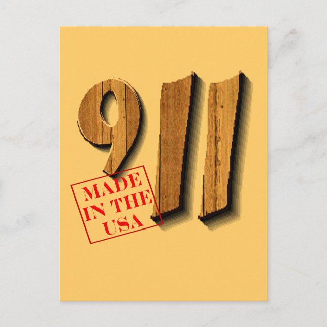 911 Made in USA Postkarte (Vorderseite)