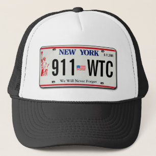 911 Memorial NY-Lizenzplatte Truckerkappe