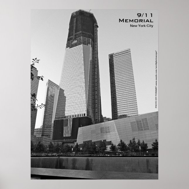 911-Memorial NYC Poster 18x24 BW8 (Vorne)