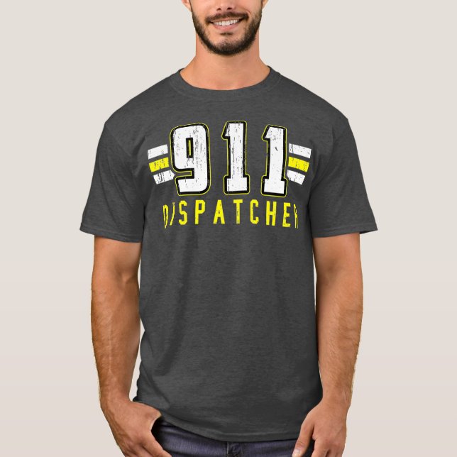 911 Notfall-Dispatcher-Operator-Thin T-Shirt (Vorderseite)