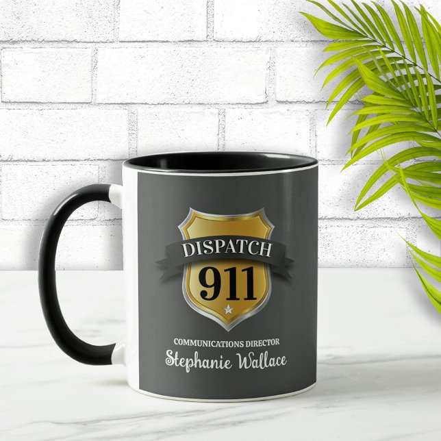 911 Opérateur d'expédition Café Mug personnalisé (Créateur téléchargé)