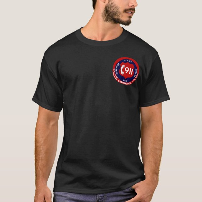 911 Polizei-Kommunikations-T - Shirt (Vorderseite)