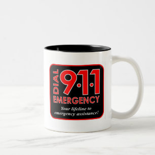 911" tasse composent secours" 911