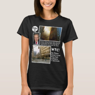911 Truth WTC7 Schwarzes Shirt mit schwarzer Spitz