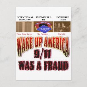 911 Verschwörungskarten Postkarte