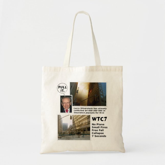 911 Wahrheit WTC7 Pull It Tasche (Vorne)