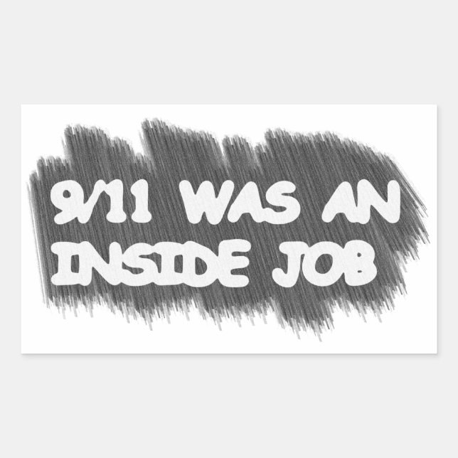 911 war ein Innendienst Rechteckiger Aufkleber (Vorderseite)