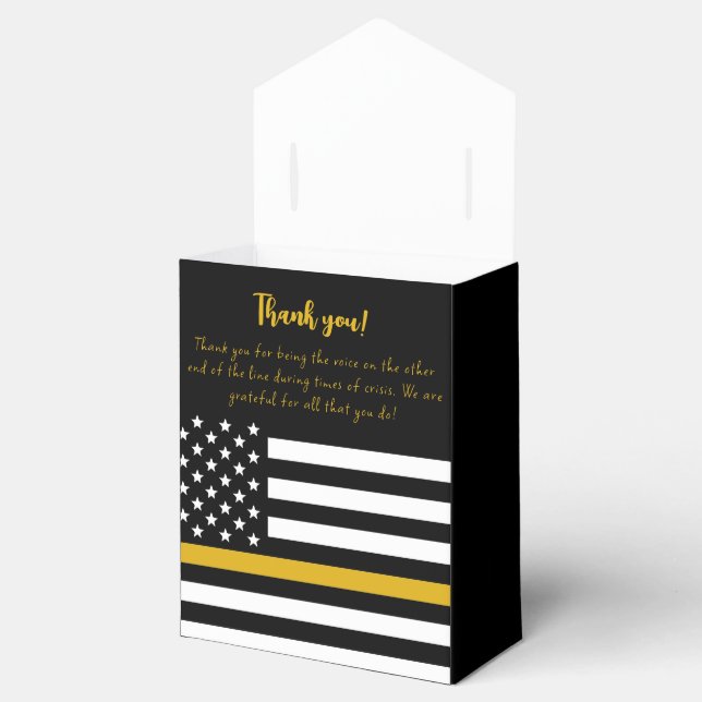 911 Wertsteigerung der Thin-Gold-Line-Flagge für d Geschenkschachtel (Geöffnet)