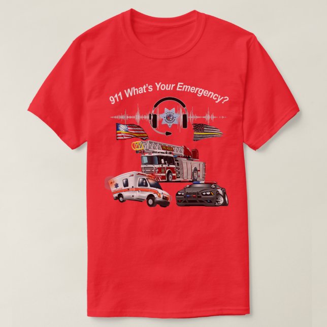 911 Whatx27s - Ihr Notfall T-Shirt (Design vorne)