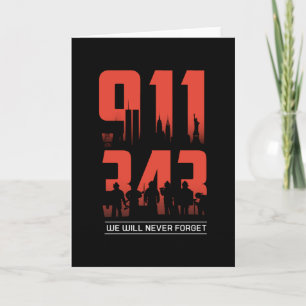 911 wir werden nie vergessen 343 Feuerwehrleute Pa Karte