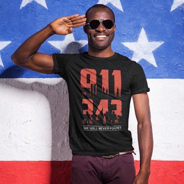 911 wir werden nie vergessen 343 Feuerwehrleute Pa T-Shirt (Von Creator hochgeladen)