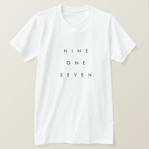 917 Bereichscode T-Shirt