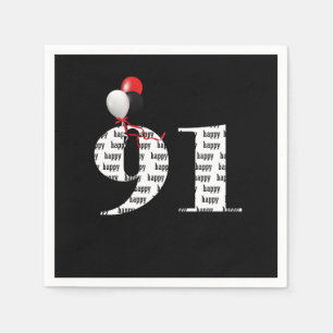 91. Geburtstagsballons Serviette