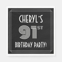 91. Geburtstagsparty: Art-Déco-Stil + Individuelle