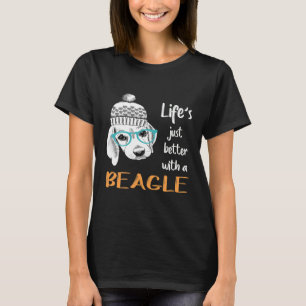 91 Leben einfach besser mit einem Beagle T-Shirt
