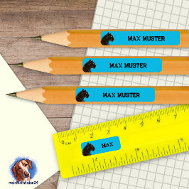 92 DIY Stifteaufkleber blau - Schwarzer Panther   Rechteckiger Aufkleber