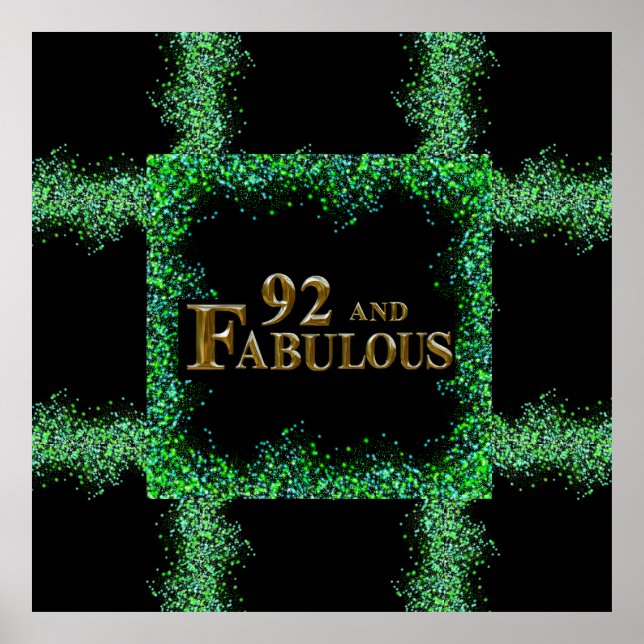 92. Geburtstag Poster (Vorne)