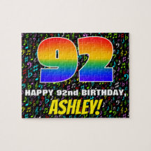 92. Geburtstag — Spaß, farbenfrohe Musiksymbole & 