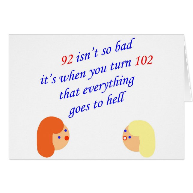 92 ist nicht so schlecht (Vorderseite (Horizontal))