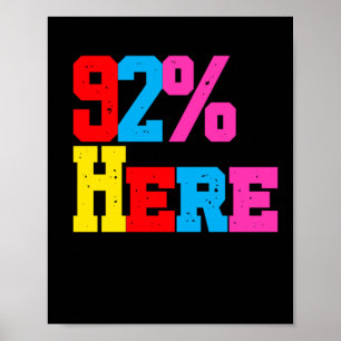 92 % legen ihren eigenen Firmenaufkleber fest Poster