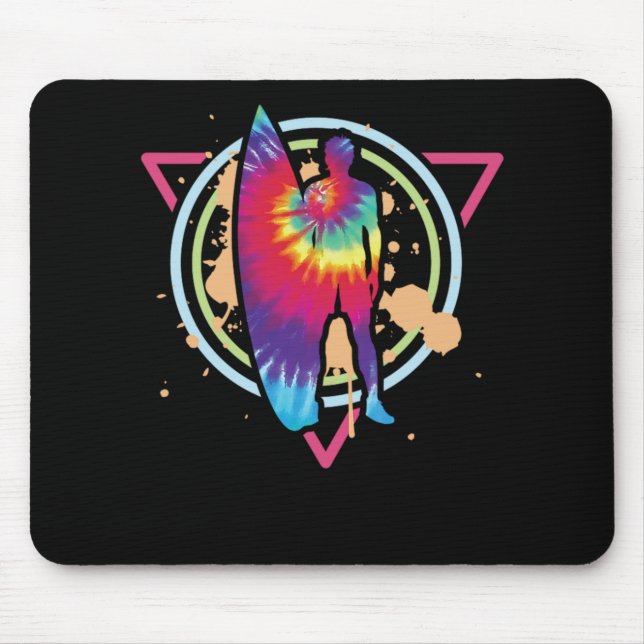 92.Surfsurfer Dyevaporwave Surfer Ti Mousepad (Vorne)