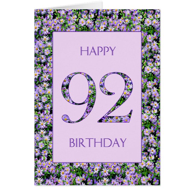 92e anniversaire de marguerites violettes (Devant)