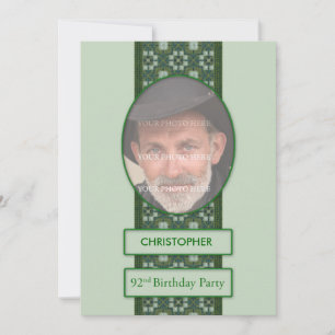 92e anniversaire Invitation de fête Ajouter une ph