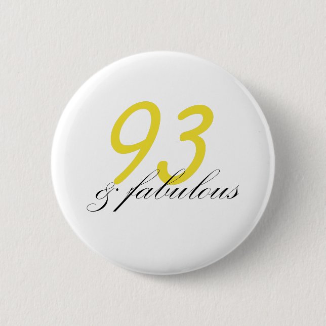 93 & Fabulous Button (Vorderseite)