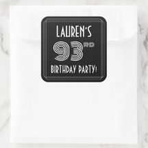 93. Geburtstagsparty: Art Deco Stil & Individuelle