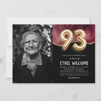 93. Geburtstagsparty Einladung