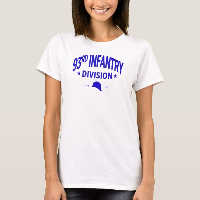 93. Infanterieabteilung der US-Militärfrauen T-Shirt (Vorderseite)