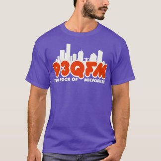 93 QFM Der Felsen von Milwaukee hat die Radiostati T-Shirt