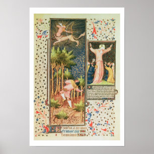 9471 f.16r November, von den Grandes Heures d Poster