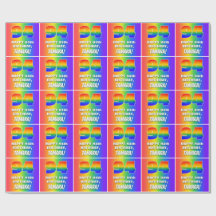 94. Geburtstag: Farbiges, lustiges Regenbogenmuste