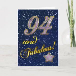 94. Geburtstag für jemanden Fabulous Karte