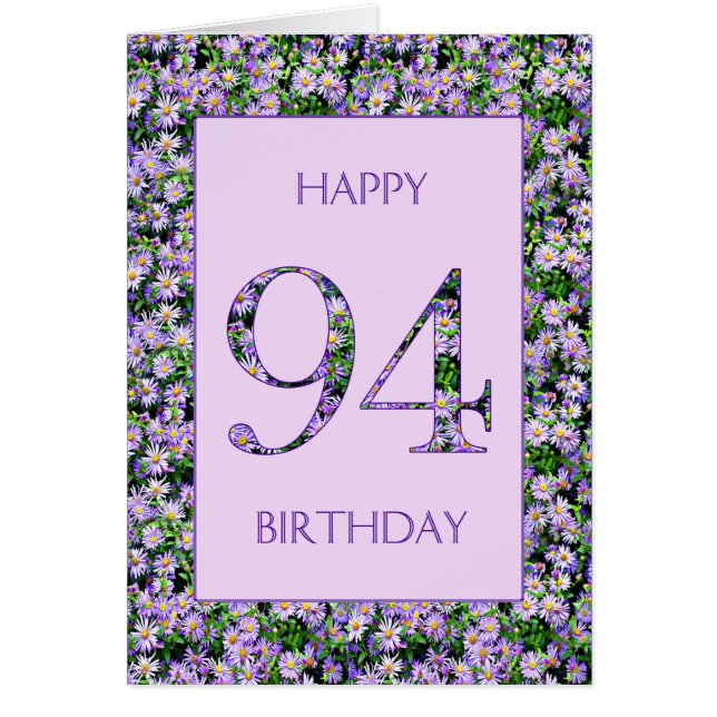 94. Geburtstag Lila Tageszeitung (Vorne)